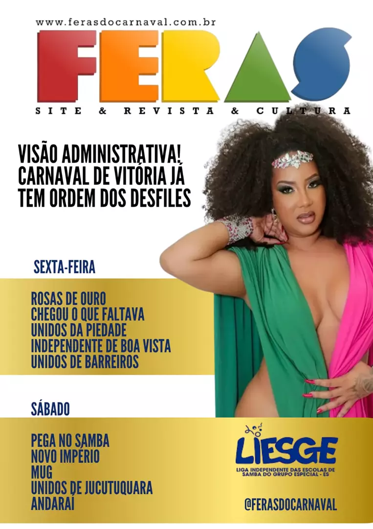 Considerado um dos maiores carnavais do país, o Carnaval de Vitória já definiu a ordem dos desfiles para 2027!